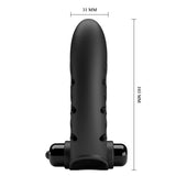 Pretty Love - Vance Black Rabbit Vibrator Fingerabdeckung
