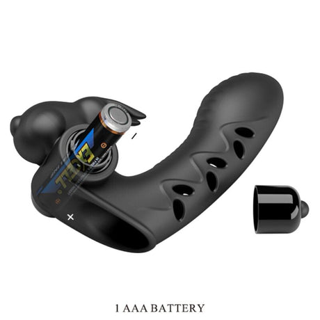 Pretty Love - Vance Black Rabbit Vibrator Fingerabdeckung