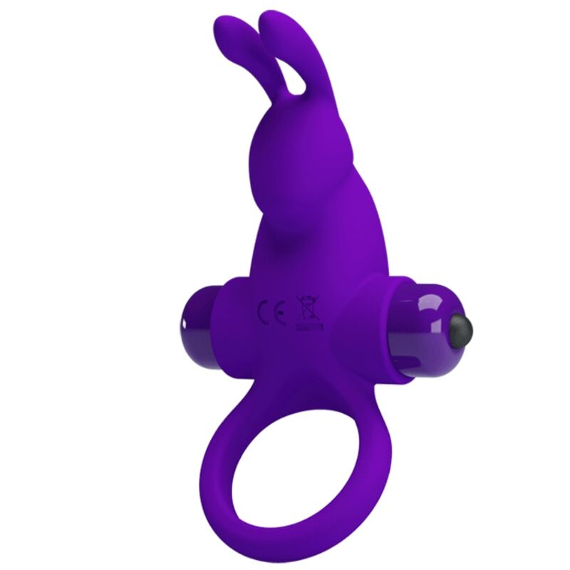 Pretty Love - Vibratorring I Kaninchen für Lila Penis