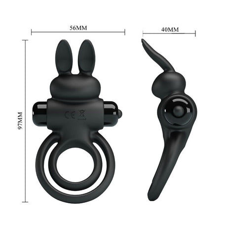 Pretty Love - Vibrator Iii Kaninchenring für Schwarzen Penis