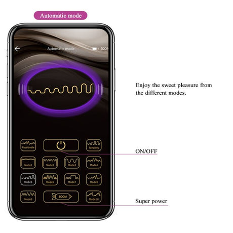 Vibrator Elvira Wiederaufladbare Vibrierblle Lila.10