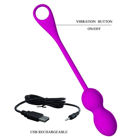 Vibrator Elvira Wiederaufladbare Vibrierblle Lila.5