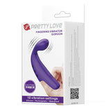 Pretty Love - Gorgon Purple Wiederaufladbarer Fingervibrator