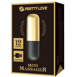 Pretty Love - Goldener Wiederaufladbarer Kugelvibrator