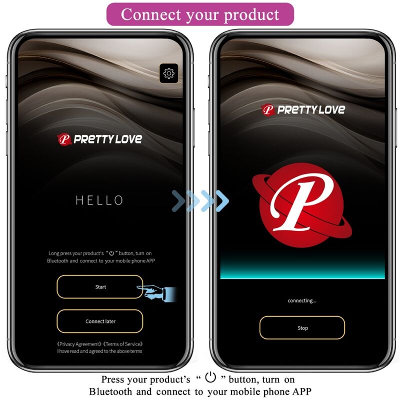 Pretty Love - Vibrierendes Ei der Nymphe, App-Gesteuert, Lila