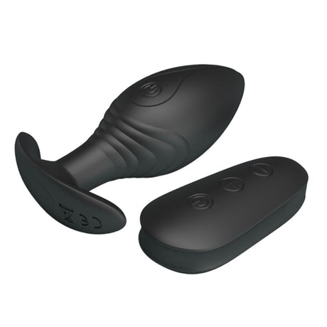 Pretty Love - Regina Anal Plug Wiederaufladbarer Vibrator Schwarz