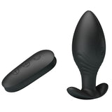 Pretty Love - Regina Anal Plug Wiederaufladbarer Vibrator Schwarz