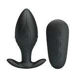 Pretty Love - Regina Anal Plug Wiederaufladbarer Vibrator Schwarz