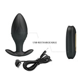 Pretty Love - Regina Anal Plug Wiederaufladbarer Vibrator Schwarz