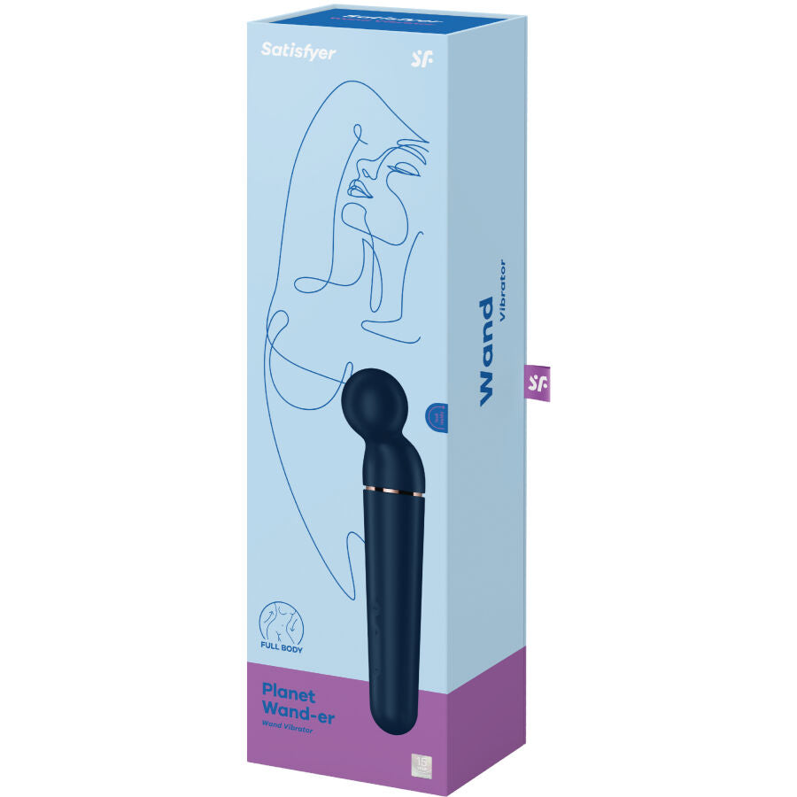 Satisfyer - Planet Wand-Er Vibrator Massager Blau