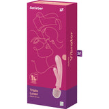 Satisfyer - Triple Lover Rabbit Vibrator Massager Rosa