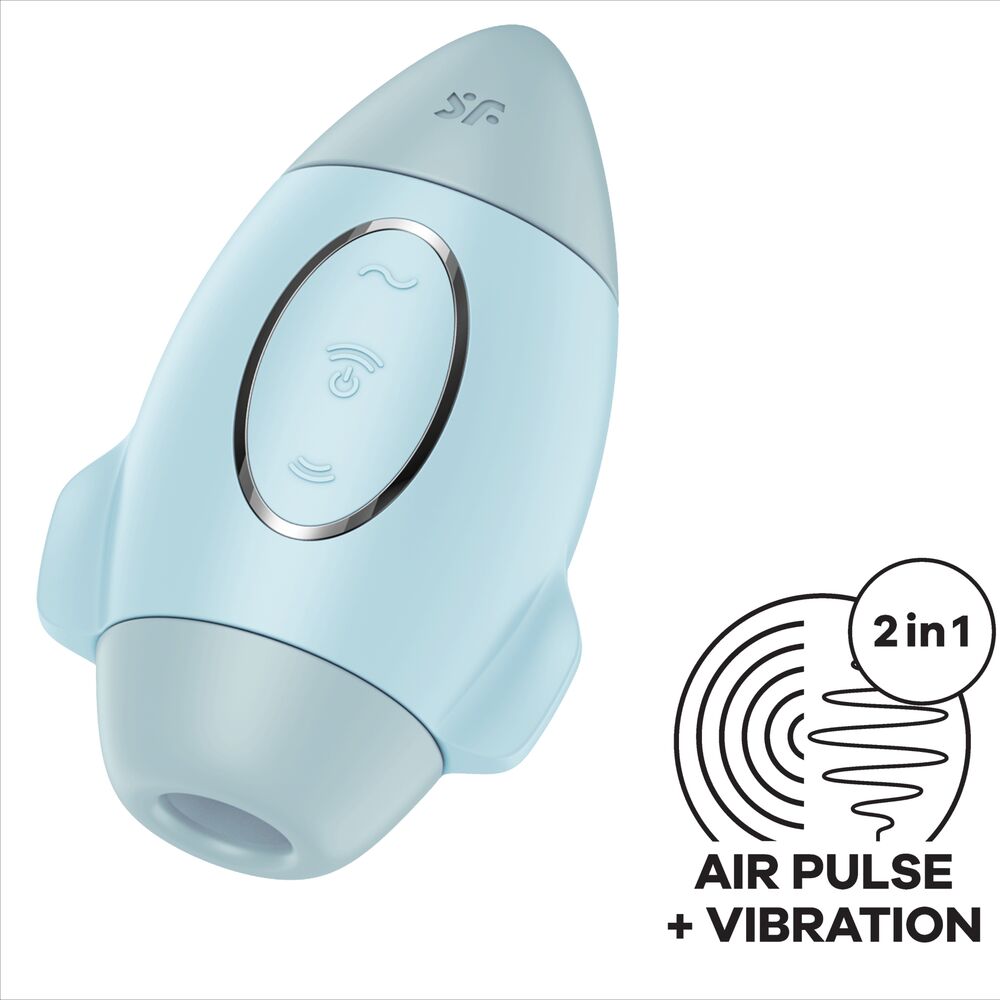 Satisfyer - Mission Control Blauer Kleiner Doppelimpuls Vibrator