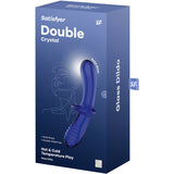 Satisfyer - Doppel Kristall Dildo Blau