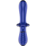 Satisfyer - Doppel Kristall Dildo Blau