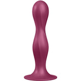 Satisfyer - Double Ball-R Silikondildo Granat