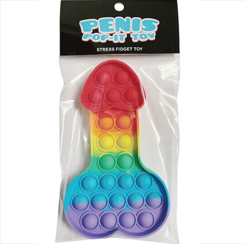 Kheper Games - Mehrfarbiges Pop-It-Penis-Anti-Stress-Spielzeug