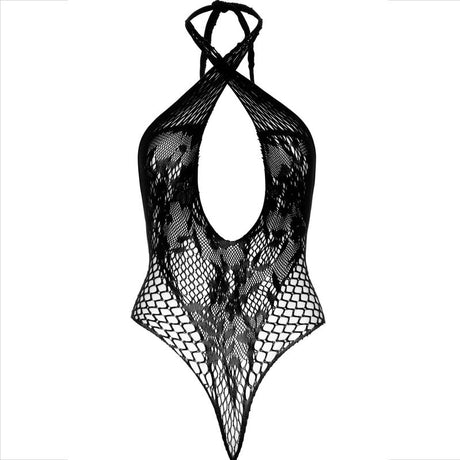 Leg Avenue - Teddy-Halfter mit Spitze Schwarz