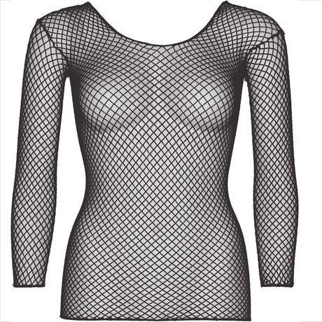 Leg Avenue - Netz Langarm T-Shirt Schwarz