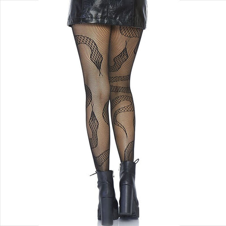 Leg Avenue - Strümpfe Net Snakes Schwarz