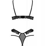 Passion - Dolly-Set Zweiteilig Schwarz L/XL