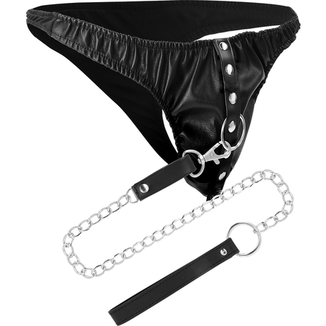 Fetisch-Toy Submission-Tanga mit Metallkette.2