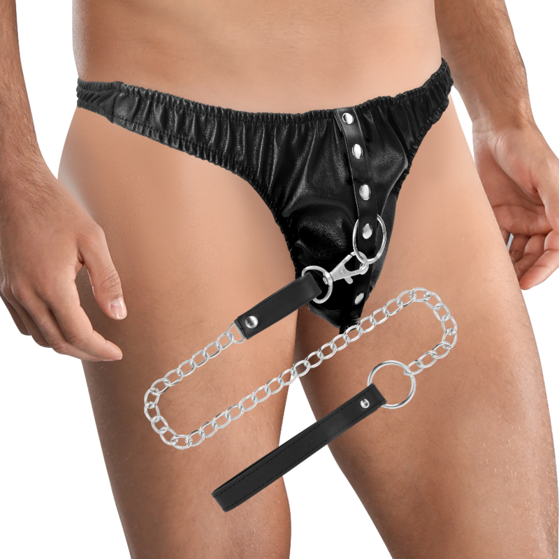 Darkness - Submission-Tanga mit Metallkette