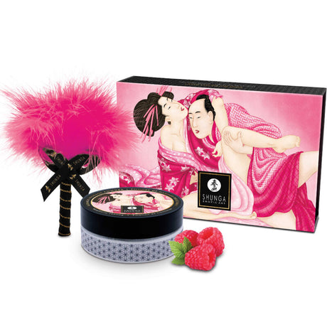 Intimpflege Essbares Massagepulver-Kit Himbeere