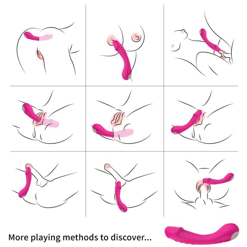 Armony - Dildo Vibrator g-Spot Silikon Fuchsia