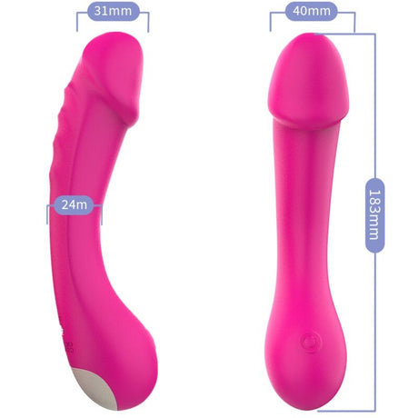 Armony - Dildo Vibrator g-Spot Silikon Fuchsia