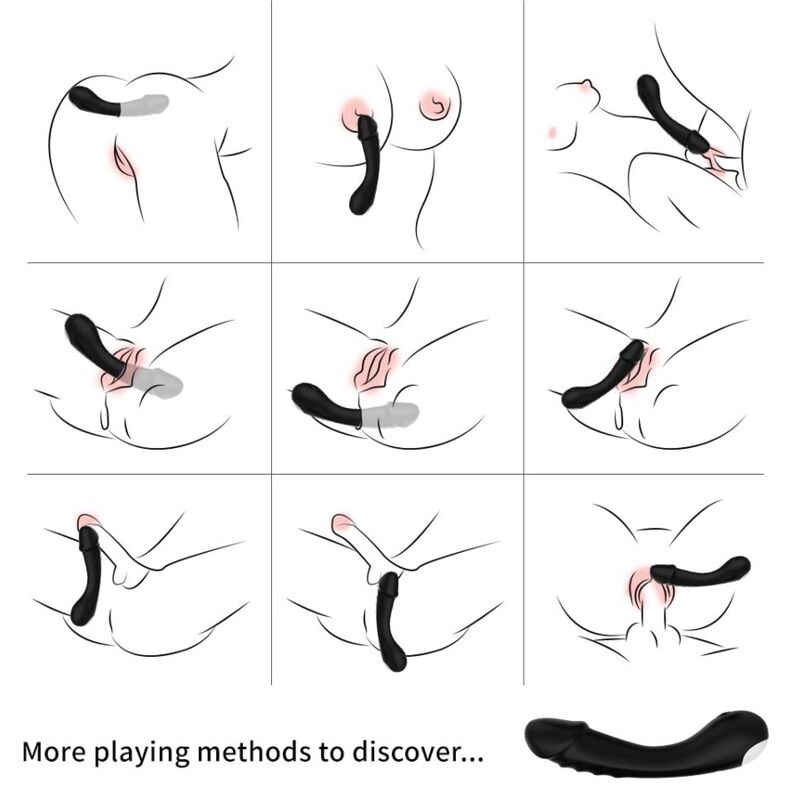 Armony - Dildo Vibrator g-Spot Silikon Schwarz