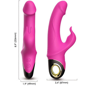 Armony - Meteror Dildo Vibrator Rabbit Rotator Fuchsia