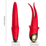 Armony - Shadow Vibrator Doppelkopf Teasing Rot