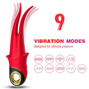 Armony - Shadow Vibrator Doppelkopf Teasing Rot
