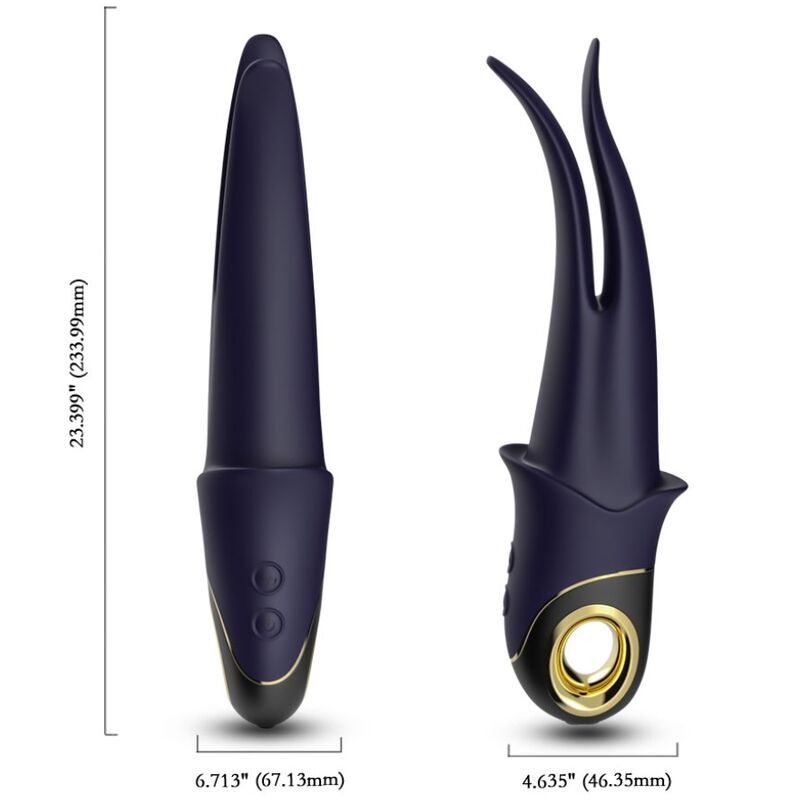 Armony - Shadow Vibrator Doppelkopf Teasing Blau