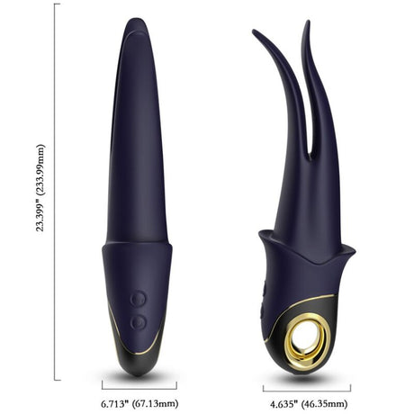 Armony - Shadow Vibrator Doppelkopf Teasing Blau