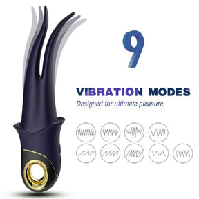 Armony - Shadow Vibrator Doppelkopf Teasing Blau