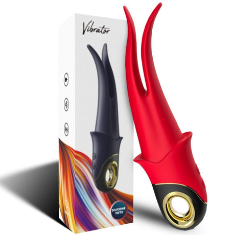 Armony - Shadow Vibrator Doppelkopf Teasing Rot