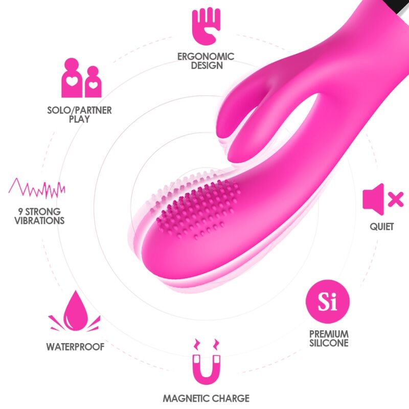 Armony - Vibrator Kaninchen Fuchsia