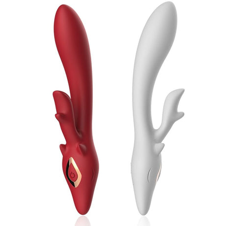 Armony - Elch Vibrator Kaninchen Gebogen Rot