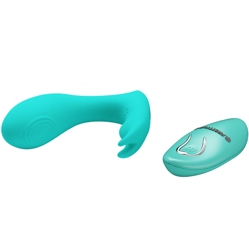 Pretty Love - Idabelle Vibration & Pulsation Fernbedienung Blau