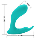 Pretty Love - Idabelle Vibration & Pulsation Fernbedienung Blau