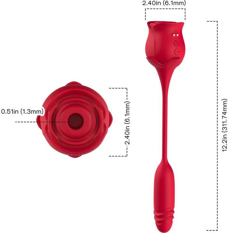 Armony - Roseknigth Klitoris-Sauger & Vibrator Rot