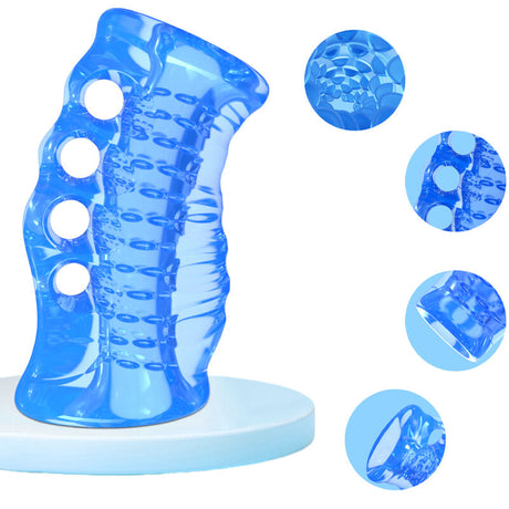 Masturbator Finger Blau.2