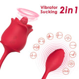Armony - Rosa 2-in-1-Saugstimulator & Vibrator 10 Modi mit Rotem Schwanz