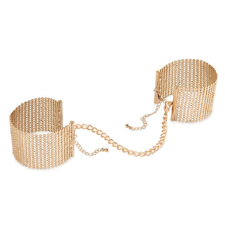 Bijoux - Désir Métallique Goldene Handschellen aus Metallgewebe