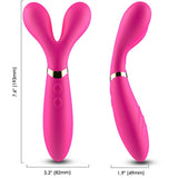 Armony - y-Wand Massager & Vibrator Doppelkopf Fuchsia