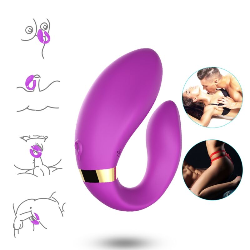 Armony - Crescent Vibrator für Paare, Fernbedienung, Lila