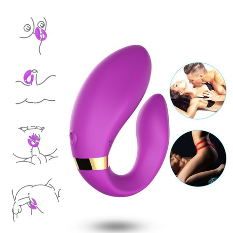 Armony - Crescent Vibrator für Paare, Fernbedienung, Lila