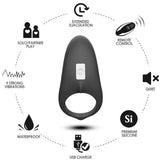 Armony - Shark Vibratorring für Paare Fernbedienung Schwarz