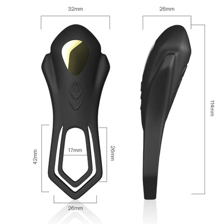 Armony - Roadster Vibrator Doppelring-Fernbedienung Schwarz